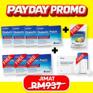 PAYDAY PROMO ( 4 KOTAK + FREE 3 KOTAK + FREE HERBAL TEA + FREE ALAT PEMANTAU BACAAN GULA)