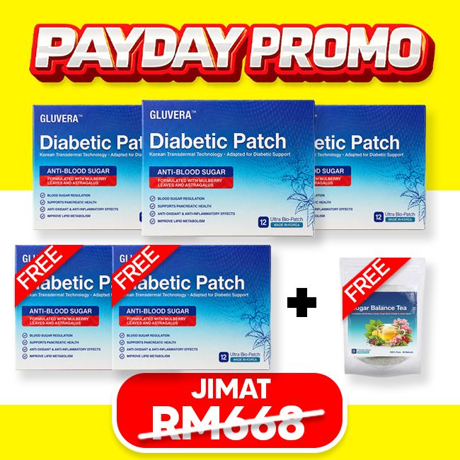 PAYDAY PROMO ( 3 KOTAK + FREE 1 + FREE GLUVERA TEA )